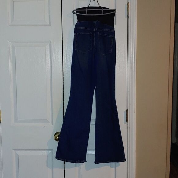 Old Navy Maternity Slim Boot Cut full panel  jeans  Sz 8 - Picture 4 of 8